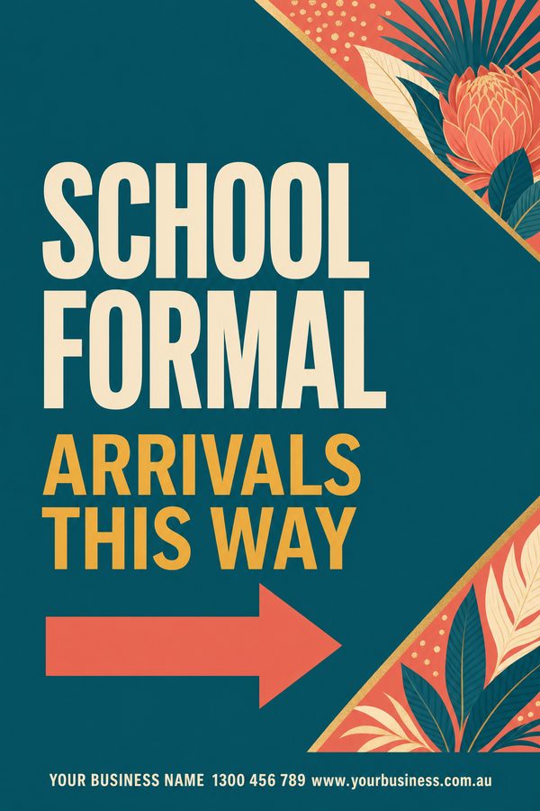 School Formal Teal — Parties & celebrations design