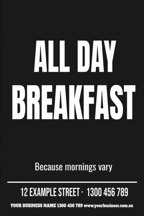 All Day Breakfast — Café & Restaurant design