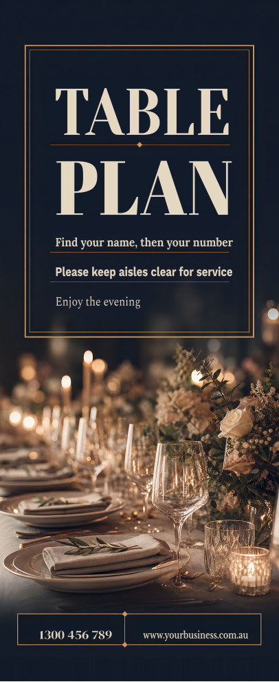 Table Plan — Wedding Welcome Banners & Table Plans design for Wedding