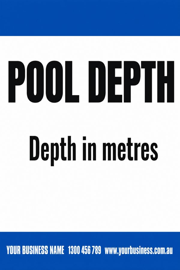 Pool Depth — Pool & Water Safety design