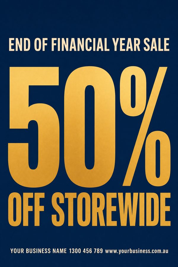 End Financial Year Navy 2 — EOFY & stocktake design