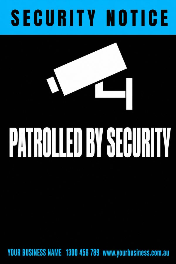 Patrolled By Security — CCTV & Security design