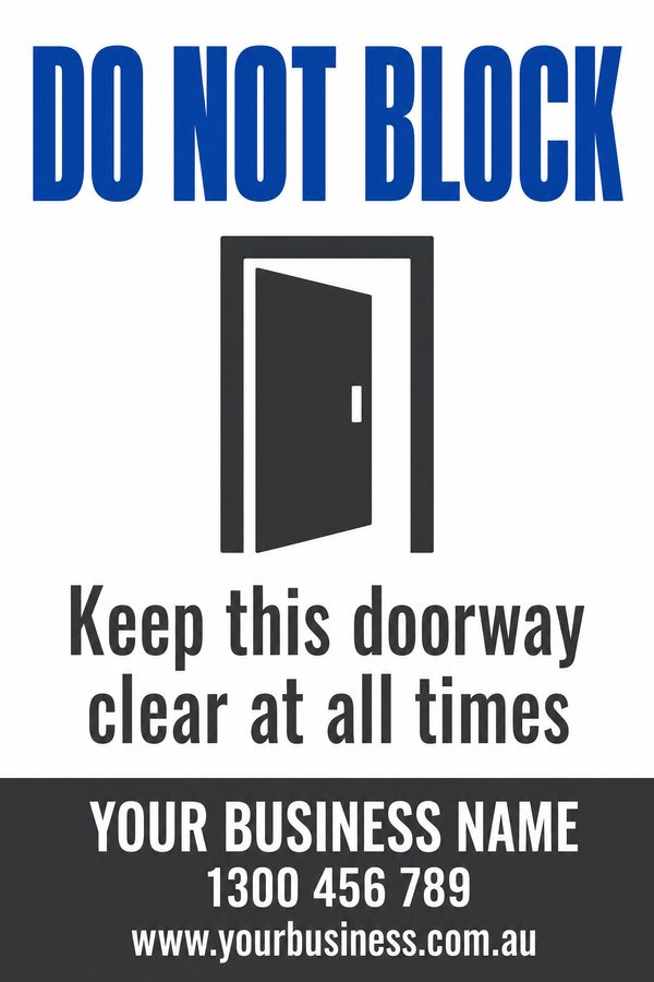 Do Not Block — No Entry & Prohibition design