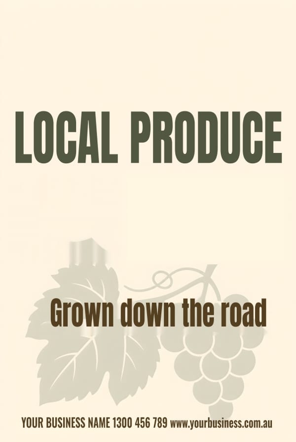 Local Produce — Café & Restaurant design