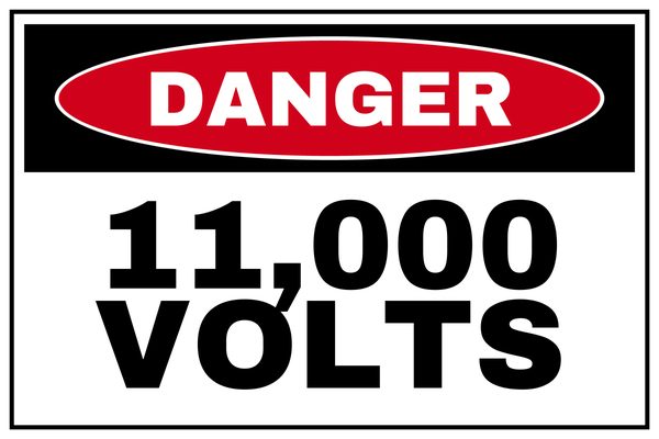 11,000 Volts — Danger design