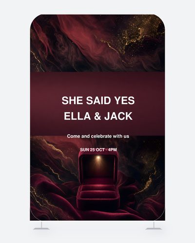 She Said Yes Ella & Jack — Wedding Backdrops & Photo Walls design for Wedding