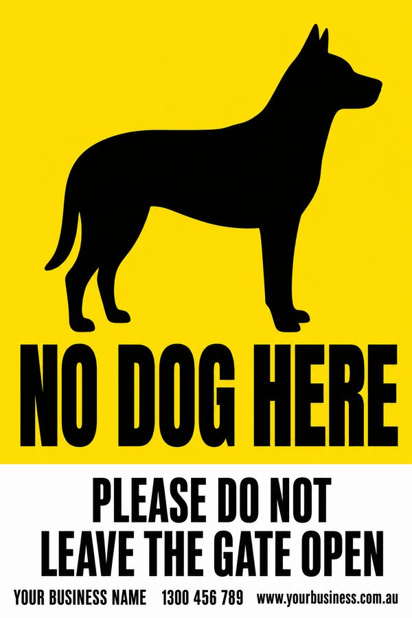 No Dog Here — Dog design