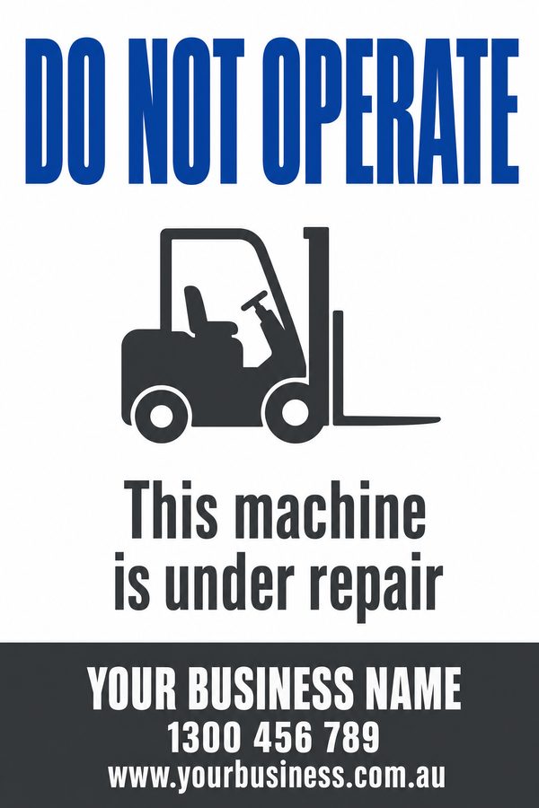 Do Not Operate — No Entry & Prohibition design