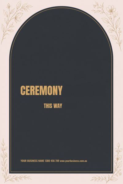 Ceremony Blush 2 — Wedding Welcome Signs & Seating Charts design for Wedding