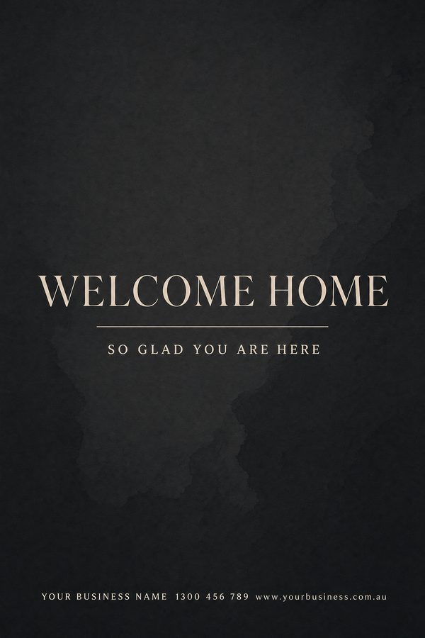Welcome Home Charcoal — Home, personal & memorial design