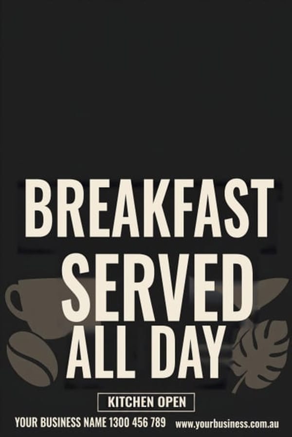 Breakfast Served All Day — Café & Restaurant design