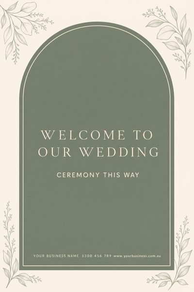Welcome Wedding Ivory