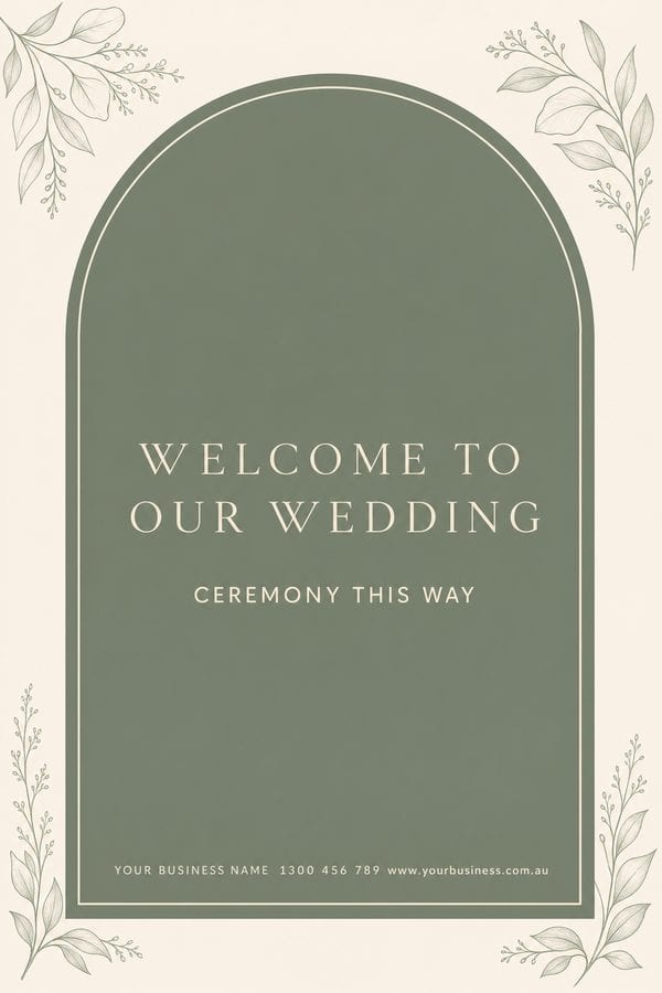 Welcome Wedding Ivory — Weddings design