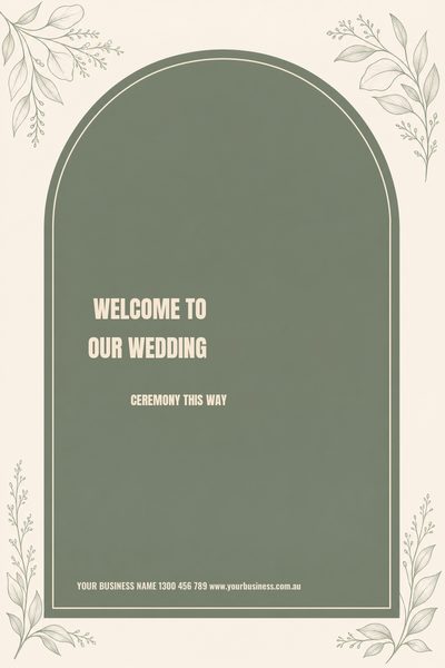 Welcome Wedding Ivory — Wedding Welcome Signs & Seating Charts design for Wedding