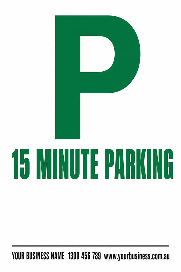 15 Minute Parking — Parking design