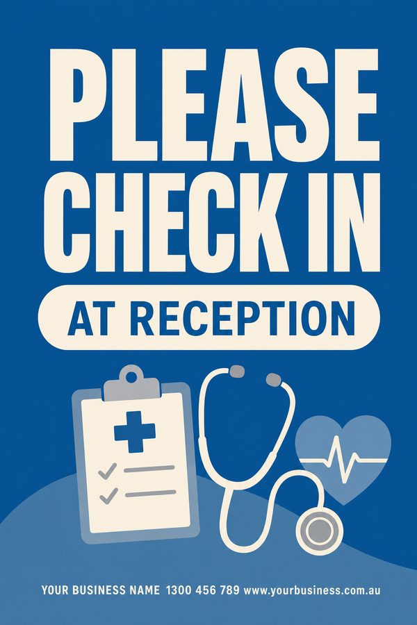Please Check Blue 2 — Health, clinic & hygiene design