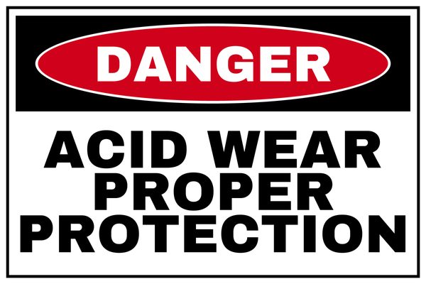 Acid Wear Proper Protection — Danger design