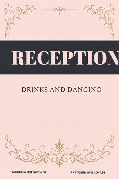 Reception Blush — Wedding Welcome Signs & Seating Charts design for Wedding