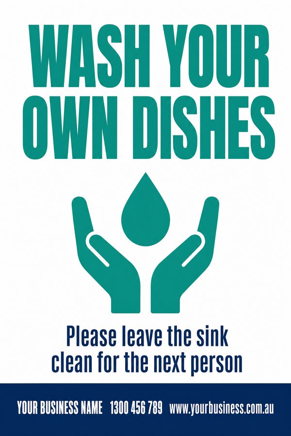 Wash your Own Dishes — Mandatory & PPE design