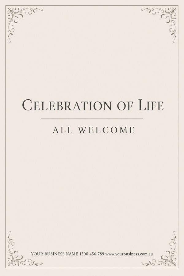 Celebration Life Grey 2 — Home, personal & memorial design