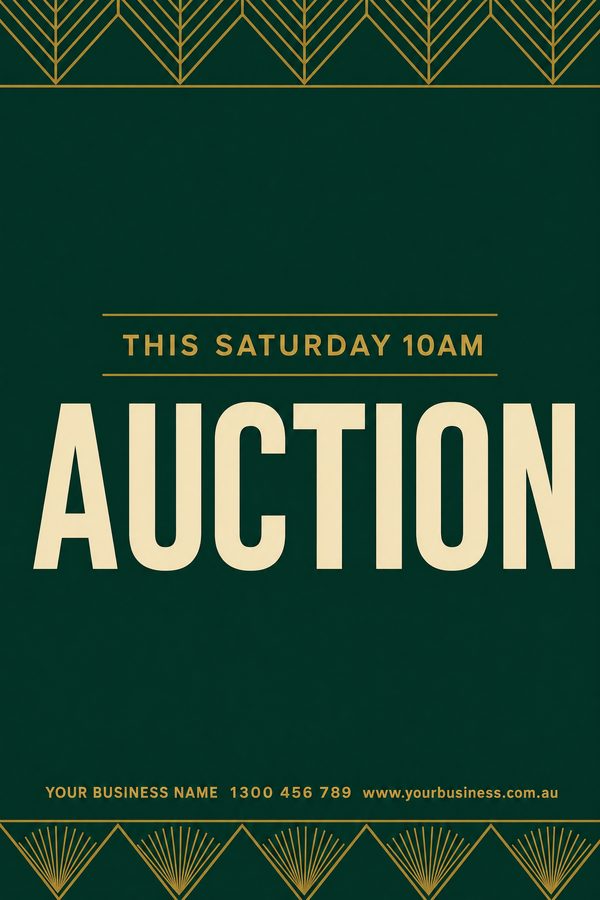 Auction Green — Real estate design