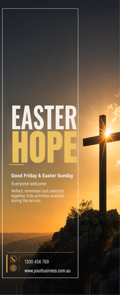 Easter Hope — Good Friday & Easter Sunday — Easter Pull Up Banners design for Easter