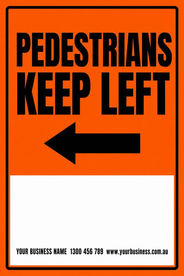 PEDESTRIANS KEEP LEFT — Loading Dock & Warehouse design