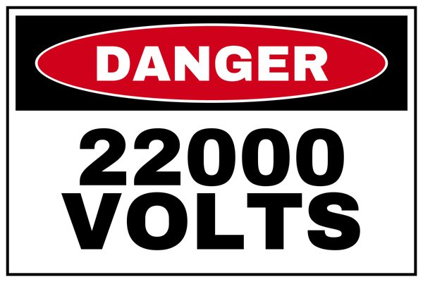22000 Volts — Danger design