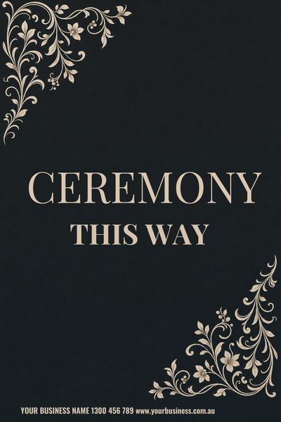 Ceremony Charcoal — Wedding Welcome Signs & Seating Charts design for Wedding