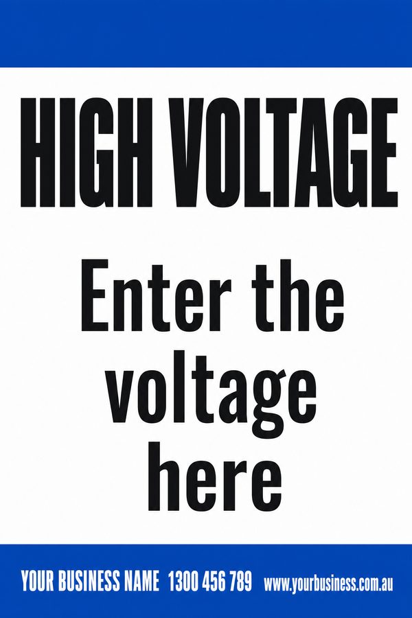 High Voltage — Danger design