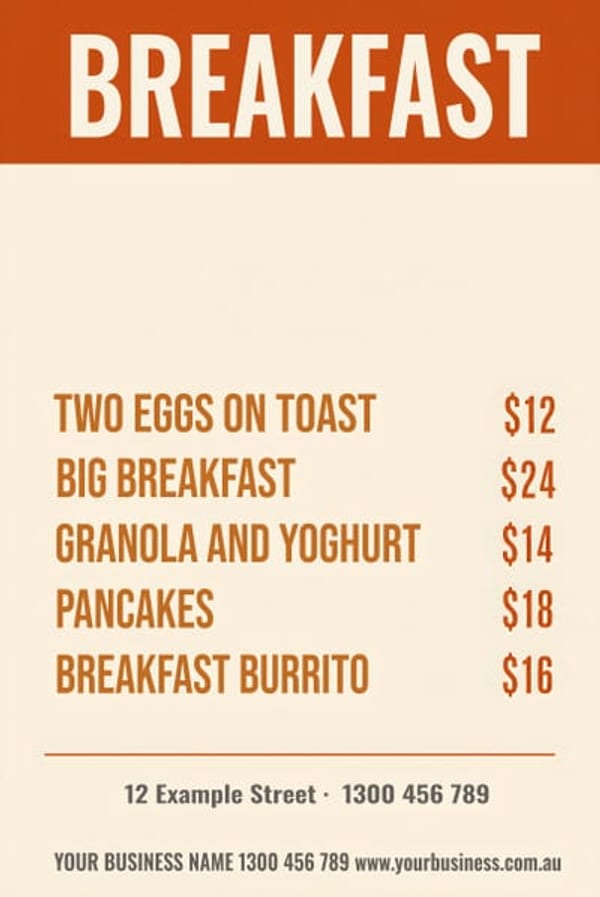 Breakfast — Café & Restaurant design