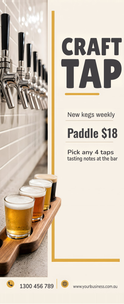 Craft Tap — Pull-Up Banners design for Café