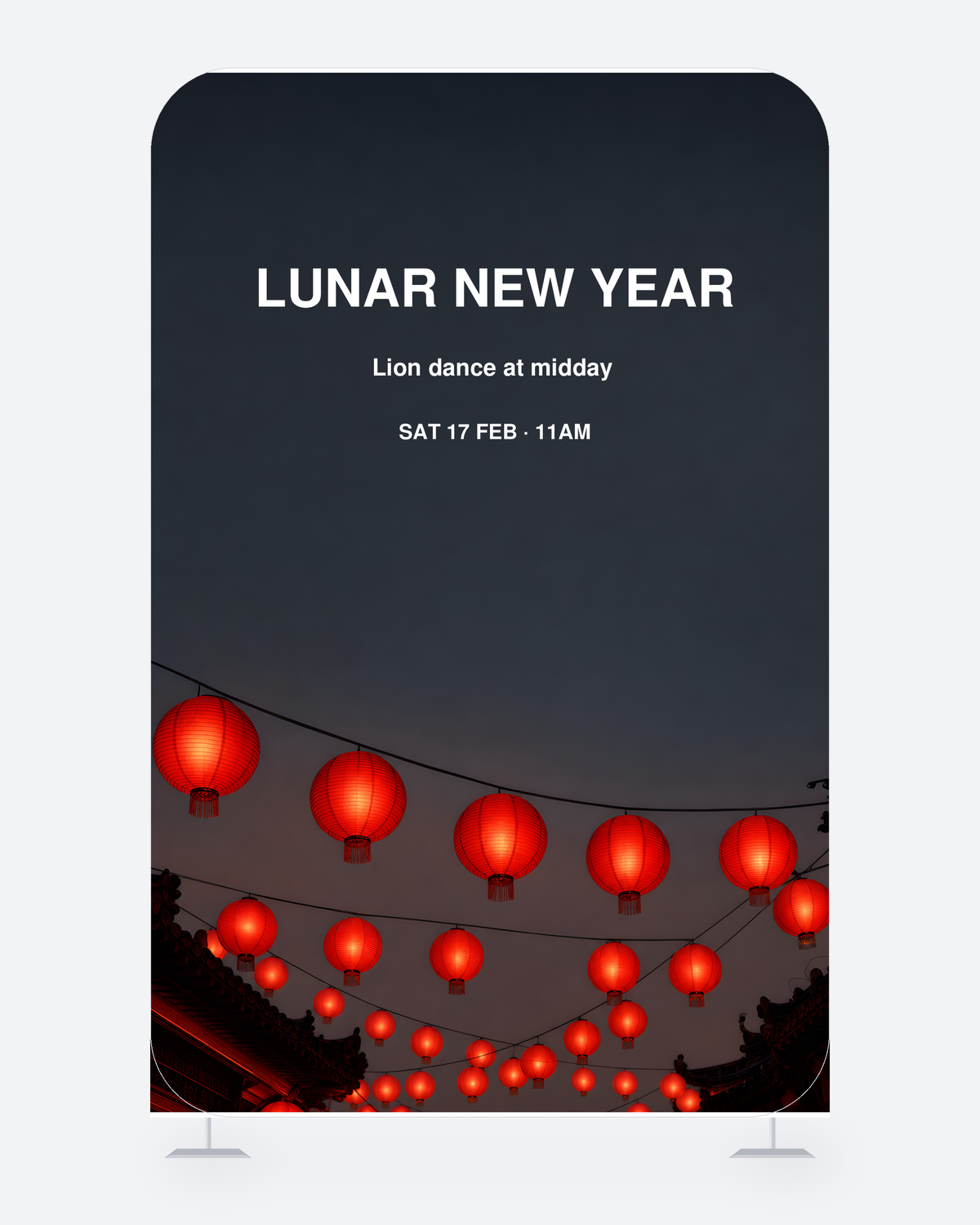 Lunar New Year — Lanterns — backdrop wall