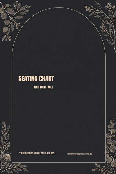 Seating Chart Charcoal — Wedding Welcome Signs & Seating Charts design for Wedding