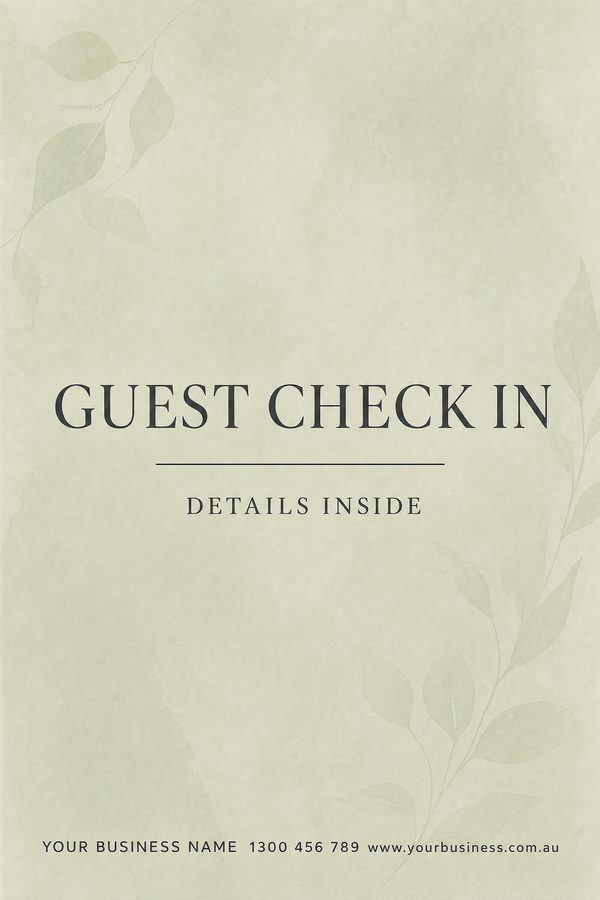 Guest Check Sage — Home, personal & memorial design