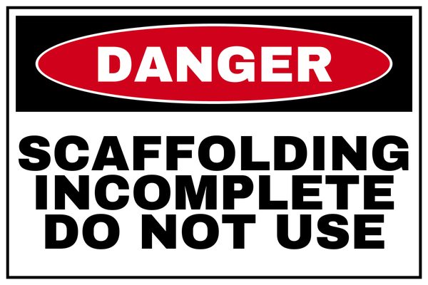 SCAFFOLDING INCOMPLETE DO NOT USE — Construction Site design