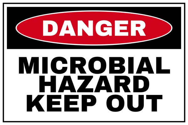 Microbial Hazard Keep Out — Danger design