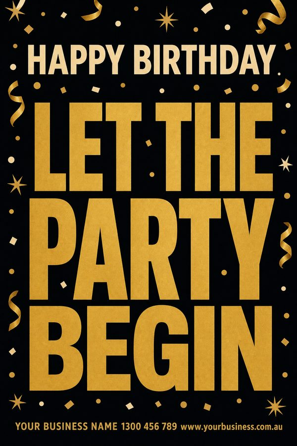 Happy Birthday Midnight — Parties & celebrations design