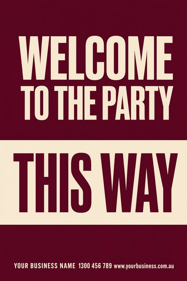 Welcome Party Blush 2 — Parties & celebrations design