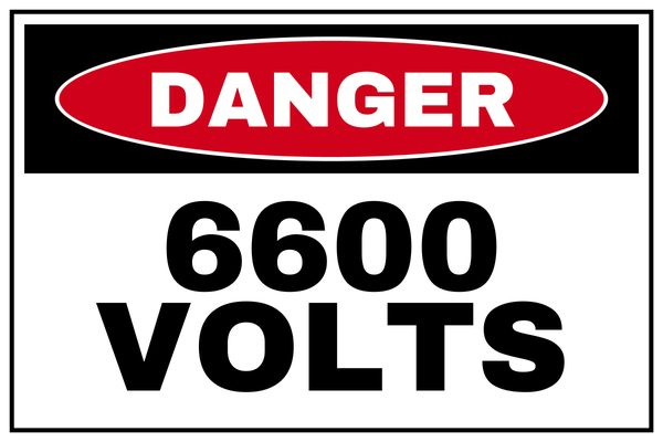 6600 Volts — Danger design