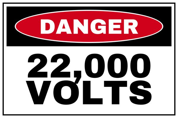 22,000 Volts — Danger design