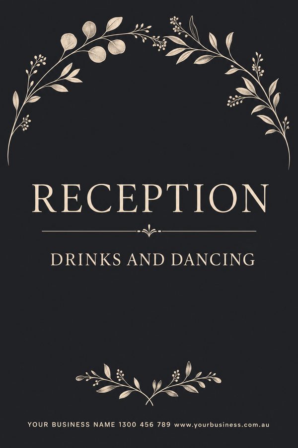 Reception Charcoal — Weddings design