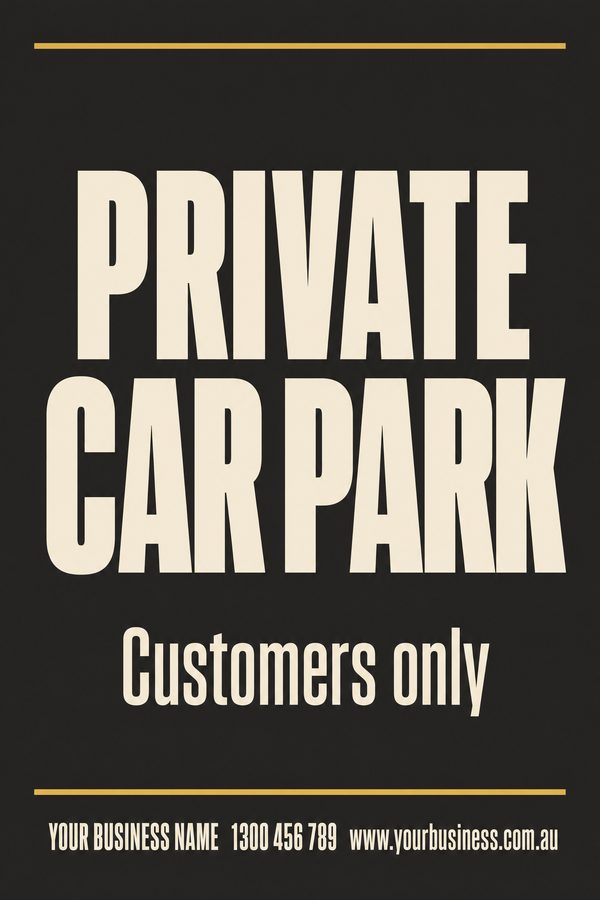 Private Car Park — Parking design