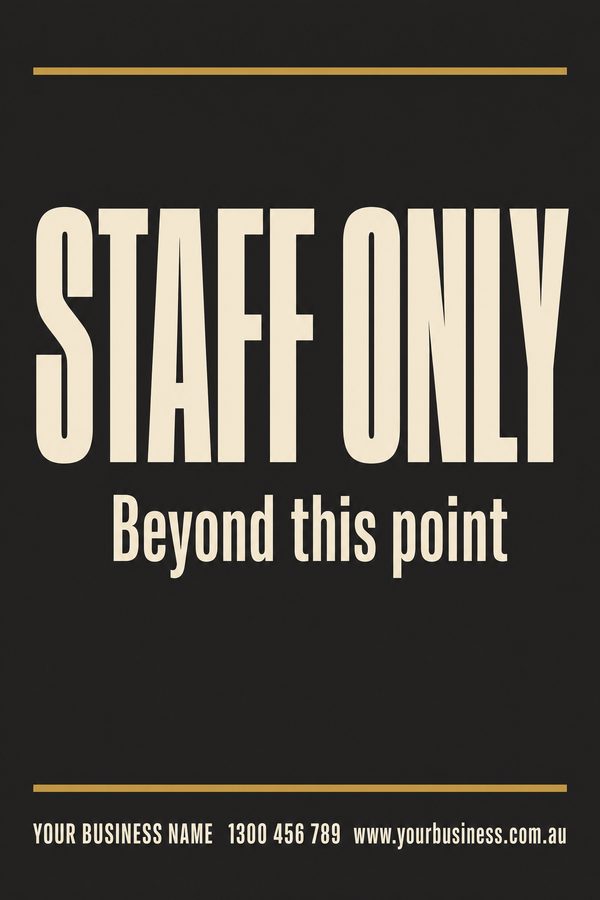 STAFF ONLY — Reception & Office design
