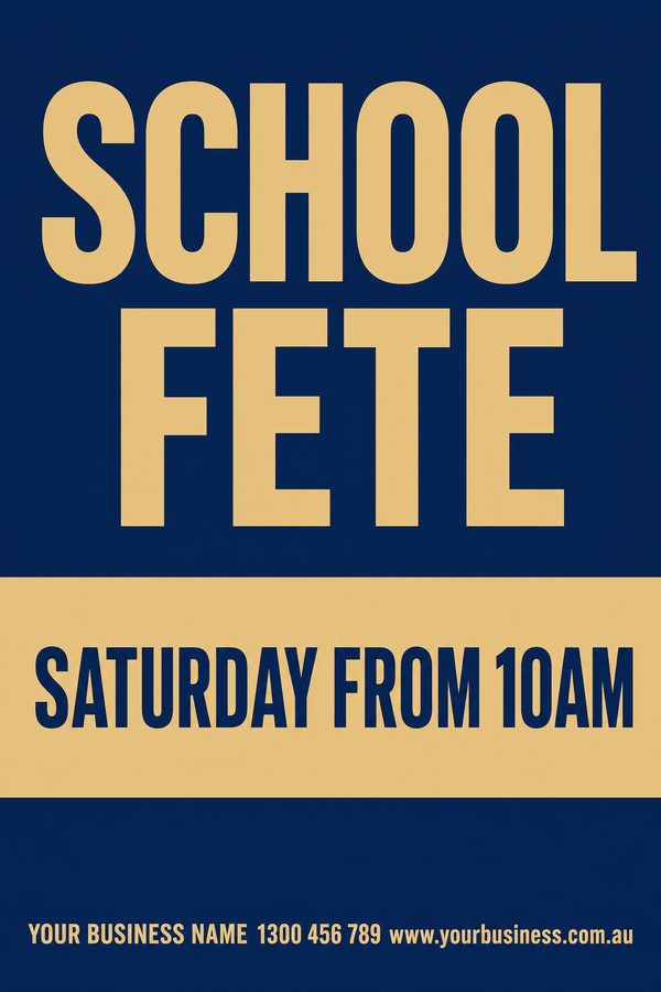 School Fete Navy 2 — Schools & education design