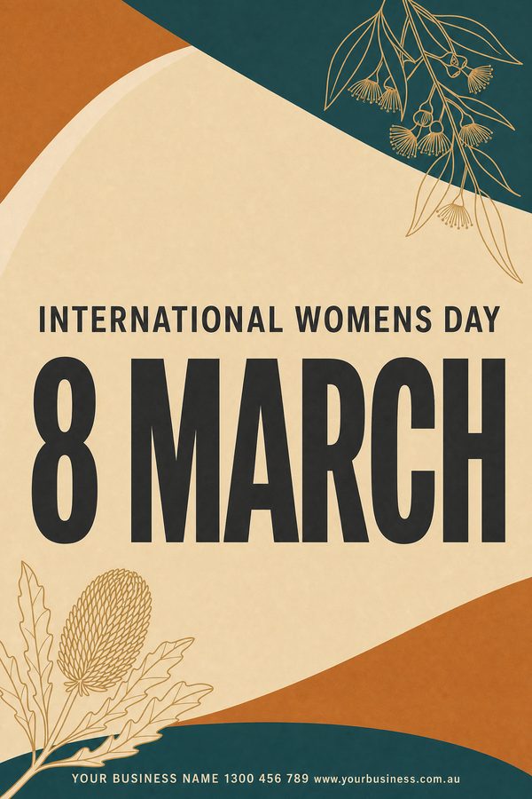 International Womens Day Sand — Awareness days & causes design