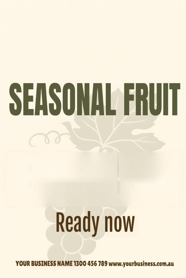 Seasonal Fruit — Café & Restaurant design