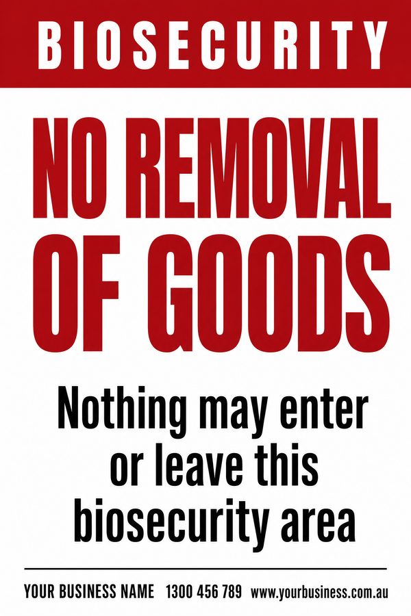 NO REMOVAL OF GOODS — Loading Dock & Warehouse design