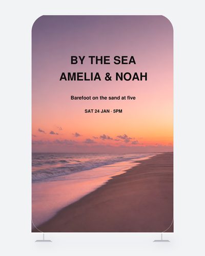 By the Sea Amelia & Noah — Wedding Backdrops & Photo Walls design for Wedding