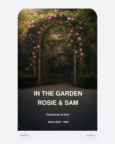 In the Garden Rosie & Sam — Wedding Backdrops & Photo Walls design for Wedding